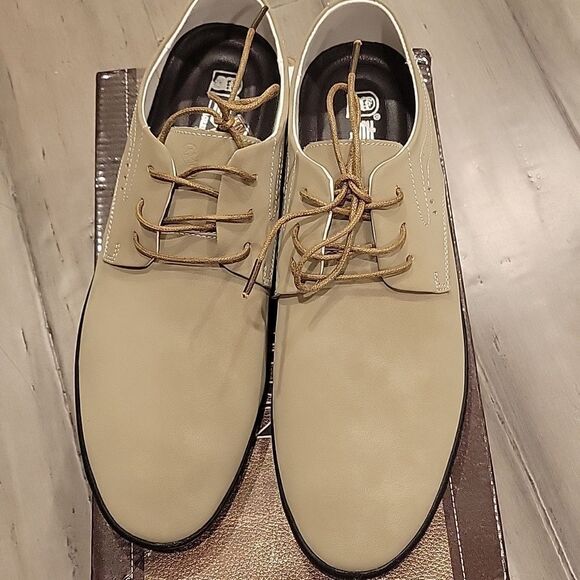 Men\'s Leather Beige Casual Shoes